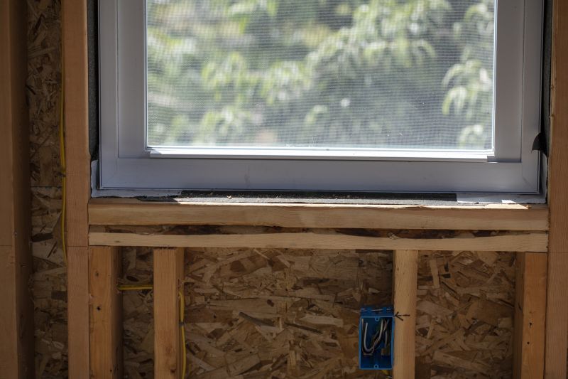 Double-hung window on a residential property